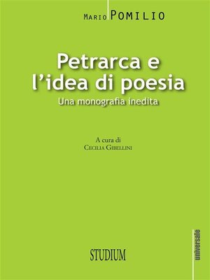 cover image of Petrarca e l'idea di poesia